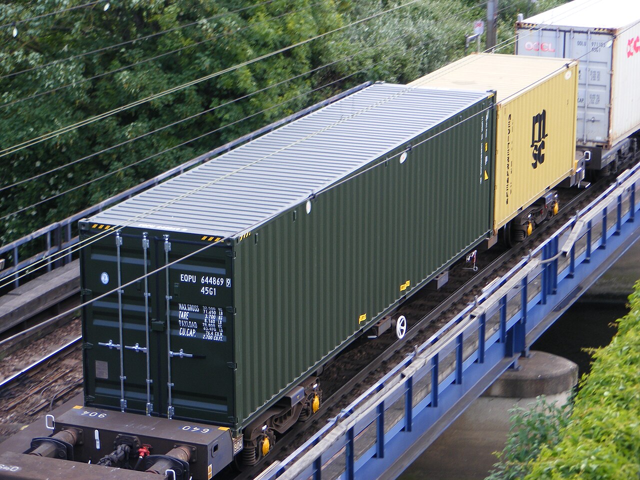 40-Fuß-High-Cube-Container mit Typcode 45G1