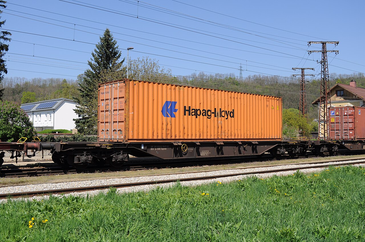 Containertragwagen Sgnss mit 45-Fuß-Container